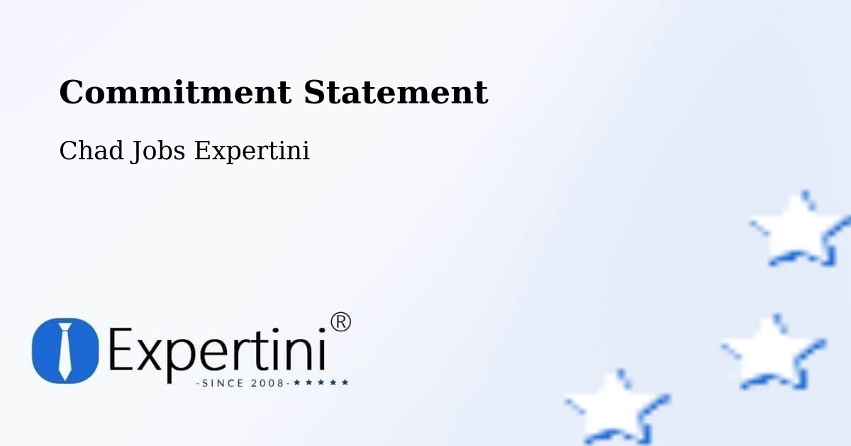 Corporate Commitment – Goz Béïda - Chad Jobs Expertini